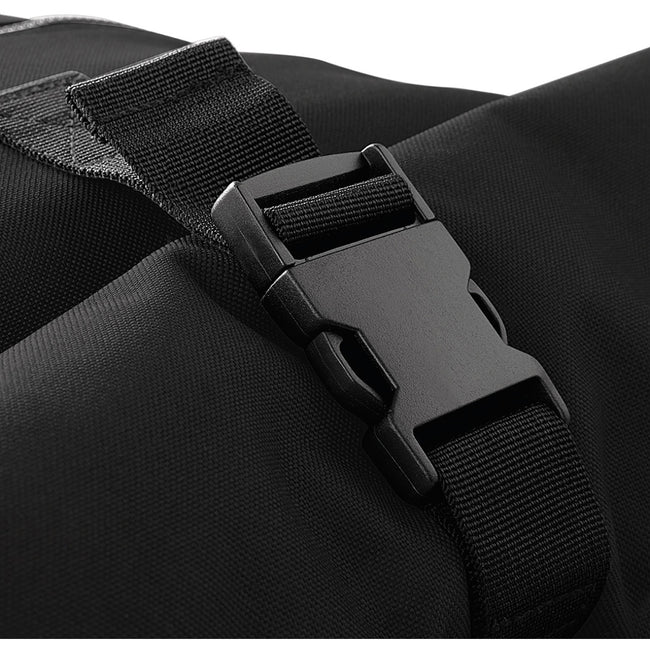 Black - Close up - Bagbase Roll-Top Backpack - Rucksack - Bag (12 Litres)
