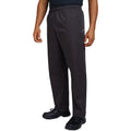 Black - Back - Dennys Budget Unisex AFD Work Trousers