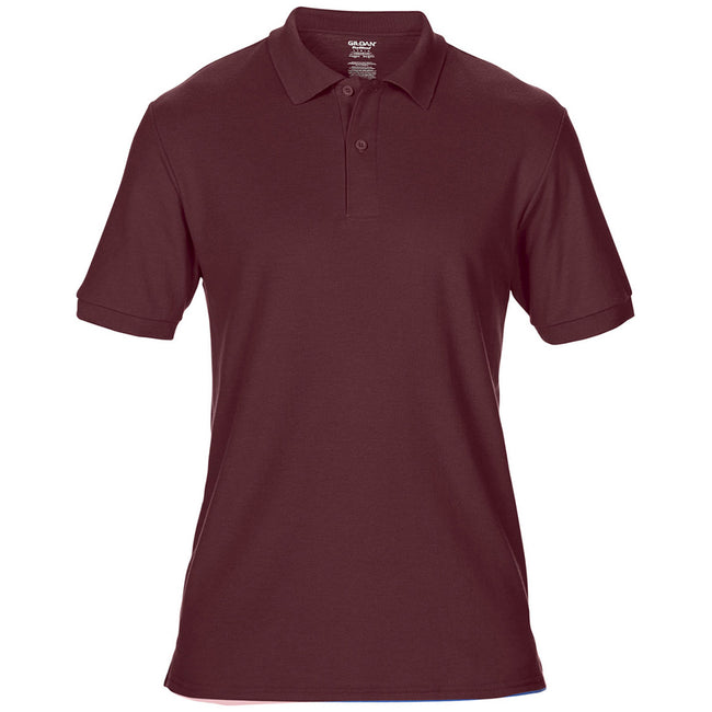 Maroon - Front - Gildan Mens DryBlend Adult Sport Double Pique Polo Shirt