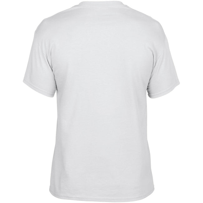 White - Side - Gildan DryBlend Adult Unisex Short Sleeve T-Shirt