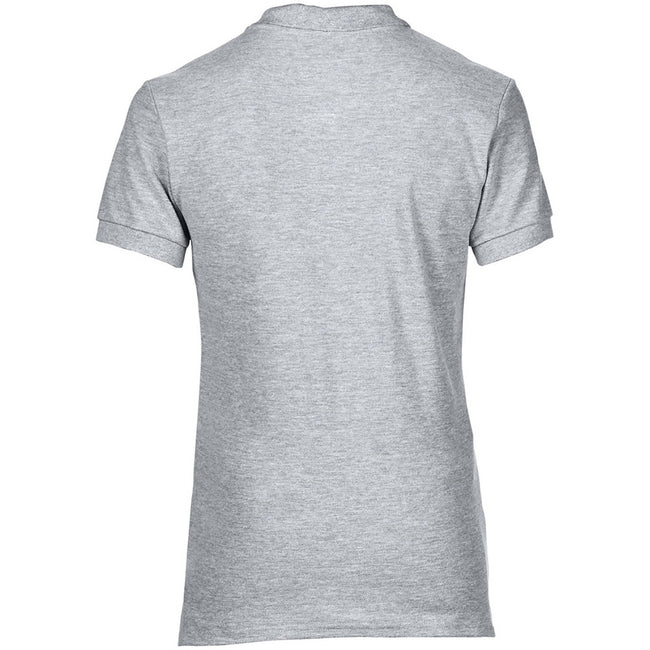 Sport Grey (RS) - Side - Gildan Womens-Ladies Premium Cotton Sport Double Pique Polo Shirt