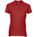 Red - Front - Gildan Womens-Ladies Premium Cotton Sport Double Pique Polo Shirt