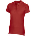Red - Lifestyle - Gildan Womens-Ladies Premium Cotton Sport Double Pique Polo Shirt