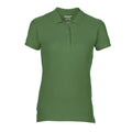 Military Green - Front - Gildan Womens-Ladies Premium Cotton Sport Double Pique Polo Shirt
