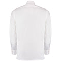 White - Back - Kustom Kit Mens Long Sleeve Pilot Shirt