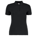 Black - Front - Kustom Kit Womens-Ladies Slim Fit Short Sleeve Polo Shirt