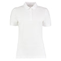White - Front - Kustom Kit Womens-Ladies Slim Fit Short Sleeve Polo Shirt