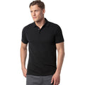 Black - Back - Kustom Kit Mens Short Sleeve Polo Shirt