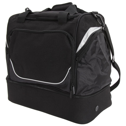 Black-Light Grey - Front - Quadra Pro Team Hardbase Holdall (40 Litres)