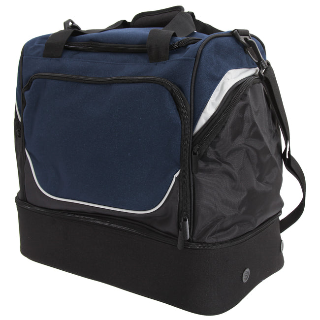 French Navy-Black-White - Front - Quadra Pro Team Hardbase Holdall (40 Litres)
