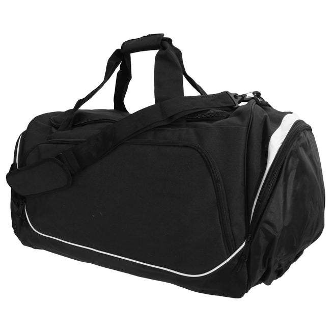 Black-Light Grey - Front - Quadra Pro Team Jumbo Kit Bag - Holdall (115 Litres)