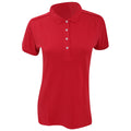 Classic Red - Back - Russell Womens-Ladies Stretch Short Sleeve Polo Shirt