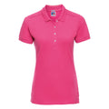 Fuchsia - Front - Russell Womens-Ladies Stretch Short Sleeve Polo Shirt