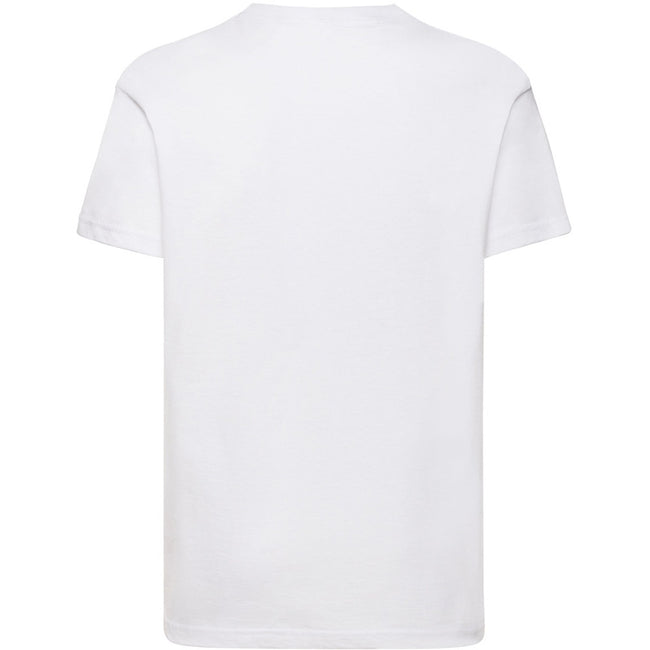 White - Back - Fruit Of The Loom Childrens-Kids Valueweight T-Shirt