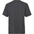 Dark Heather - Back - Fruit Of The Loom Childrens-Kids Valueweight T-Shirt