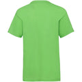 Lime - Back - Fruit Of The Loom Childrens-Kids Valueweight T-Shirt