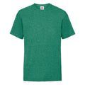 Retro Heather Green - Front - Fruit Of The Loom Childrens-Kids Valueweight T-Shirt