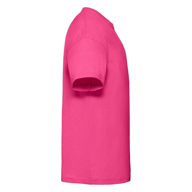 Fuchsia - Back - Fruit Of The Loom Childrens-Kids Valueweight T-Shirt