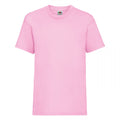 Light Pink - Front - Fruit Of The Loom Childrens-Kids Valueweight T-Shirt