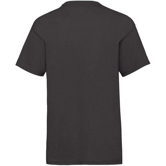 Black - Back - Fruit Of The Loom Childrens-Kids Valueweight T-Shirt