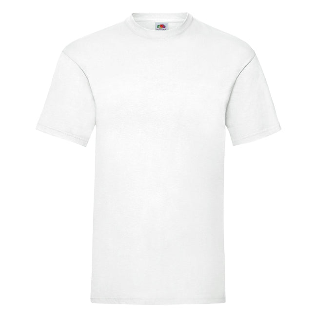 White - Front - Fruit Of The Loom Mens Valueweight Short Sleeve T-Shirt