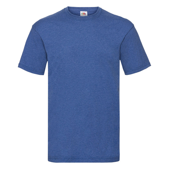Retro Heather Royal - Front - Fruit Of The Loom Mens Valueweight Short Sleeve T-Shirt