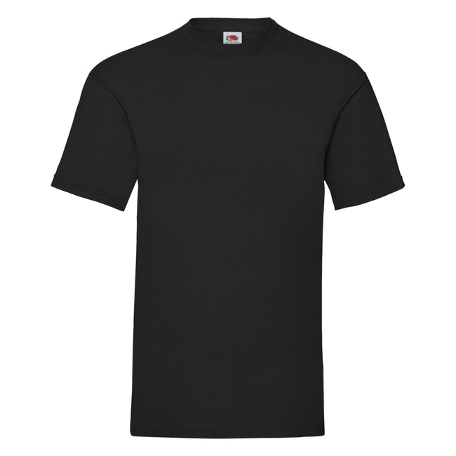 Black - Front - Fruit Of The Loom Mens Valueweight Short Sleeve T-Shirt
