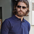 Navy Blue - Lifestyle - Tee Jays Mens Heavy Pique Short Sleeve Polo Shirt