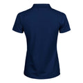 Navy Blue - Back - Tee Jays Womens-Ladies Luxury Stretch Short Sleeve Polo Shirt