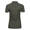 Deep Green - Back - Tee Jays Womens-Ladies Luxury Stretch Short Sleeve Polo Shirt