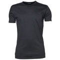 Dark Grey - Front - Tee Jays Mens Interlock Short Sleeve T-Shirt