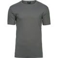 Powder Grey - Front - Tee Jays Mens Interlock Short Sleeve T-Shirt