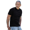 Black - Back - Tee Jays Mens Interlock Long Sleeve T-Shirt
