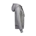 Heather Grey - Side - Tee Jays Womens-Ladies Full Zip Hooded Sweatshirt