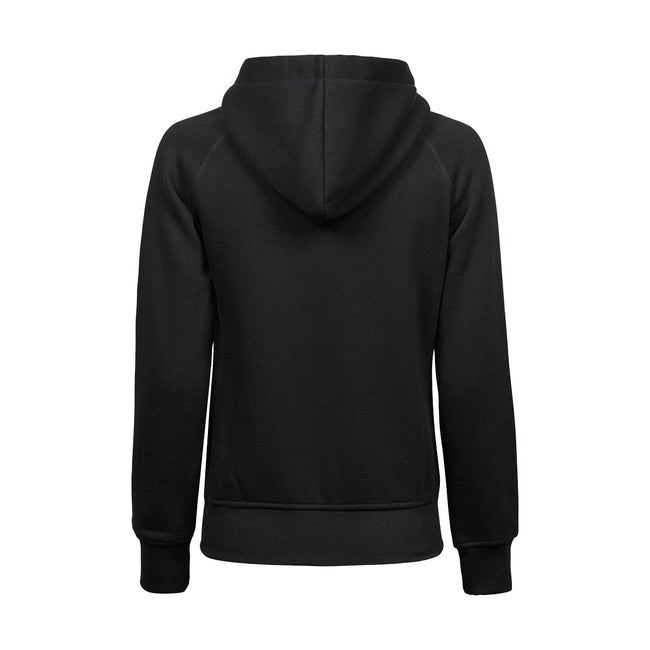 Black - Back - Tee Jays Womens-Ladies Full Zip Hooded Sweatshirt