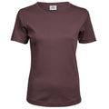 Grape - Front - Tee Jays Womens-Ladies Interlock Short Sleeve T-Shirt