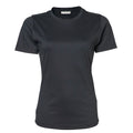 Dark Grey - Front - Tee Jays Womens-Ladies Interlock Short Sleeve T-Shirt