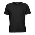 Black - Front - Tee Jays Mens Cool Dry Short Sleeve T-Shirt