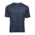 Navy Melange - Front - Tee Jays Mens Cool Dry Short Sleeve T-Shirt