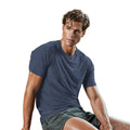 Navy Melange - Back - Tee Jays Mens Cool Dry Short Sleeve T-Shirt