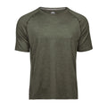 Olive Melange - Front - Tee Jays Mens Cool Dry Short Sleeve T-Shirt