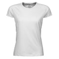 White - Front - Tee Jays Womens-Ladies Cool Dry Short Sleeve T-Shirt