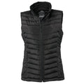 Black - Front - Tee Jays Womens-Ladies Padded Zepelin Vest Jacket - Gilet