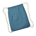 Airforce Blue - Front - Westford Mill Earthware Organic Gymsac (13 Litres)