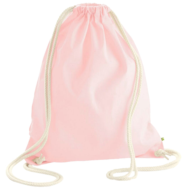 Pastel Pink - Front - Westford Mill Earthware Organic Gymsac (13 Litres)