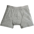 Light Grey Marl - Front - Fruit Of The Loom Mens Classic Boxer Shorts (Pack Of 2)