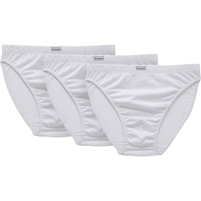 White - Side - Fruit Of The Loom Mens Classic Slip Briefs (Pack Of 3)