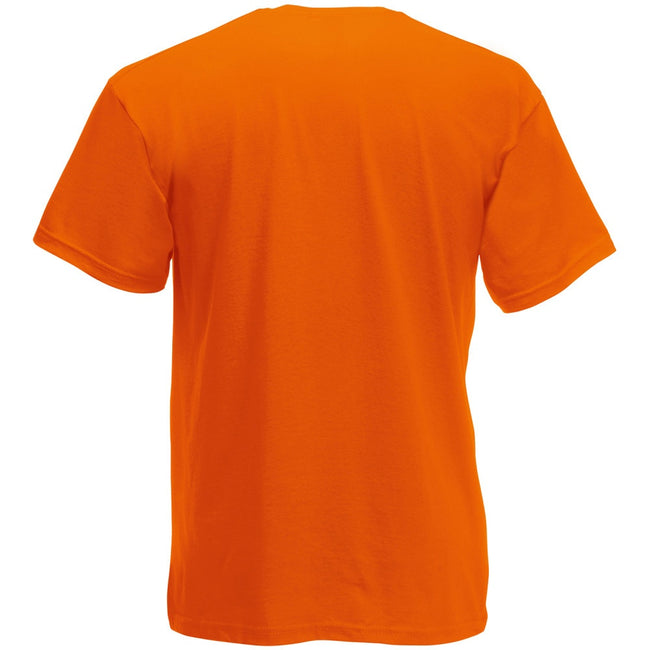 Orange - Back - Fruit Of The Loom Mens Original T-Shirt