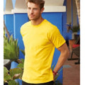 Yellow - Back - Fruit Of The Loom Mens Original T-Shirt