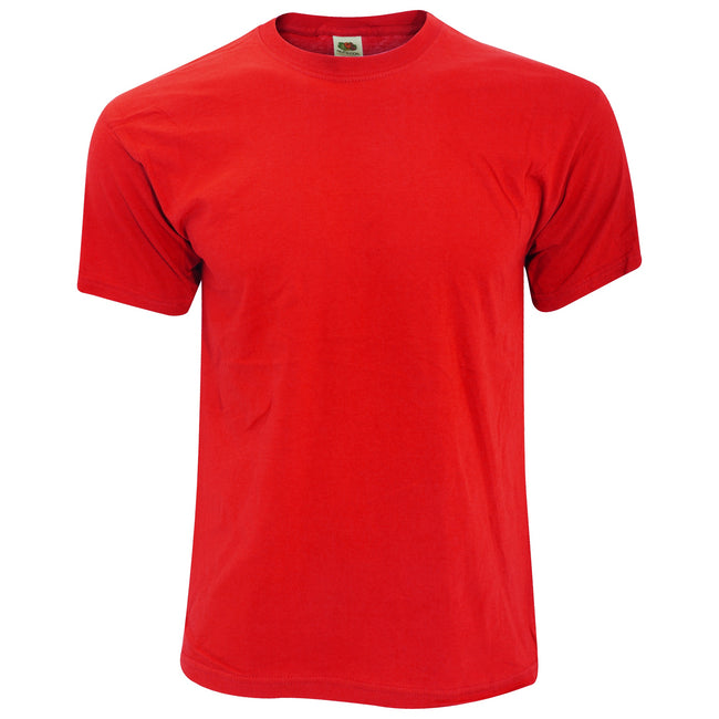 Red - Front - Fruit Of The Loom Mens Original T-Shirt